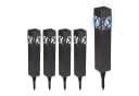 relaxdays LED Solarleuchte Set 5er Pack Schwarz Garten Bild 2