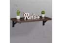 relaxdays Wandregalhalter Klappbare Regalträger 4er Set Schwarz Bild 1