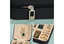 relaxdays Schmuckkasten Schwarz Samt Reise-Schmuckbox mit Reißverschluss Bild 5