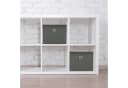 relaxdays Aufbewahrungsbox 2er Set Dunkelgrau Faltbar Bild 1