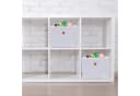 relaxdays Aufbewahrungsbox 2er Set Grau Silber Stoffboxen Faltbar Bild 5