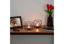 relaxdays Teelichthalter 2er Set Schwarz Geometrisches Design Bild 5
