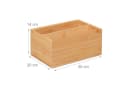 RELAXDAYS Aufbewahrungsbox Bambus 2 Fächer Natur Bild 4