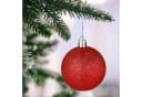 relaxdays Weihnachtskugeln 100er Set Rot Silber Bild 1