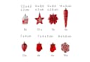 relaxdays Weihnachtskugeln 100er Set Rot Silber Bild 5