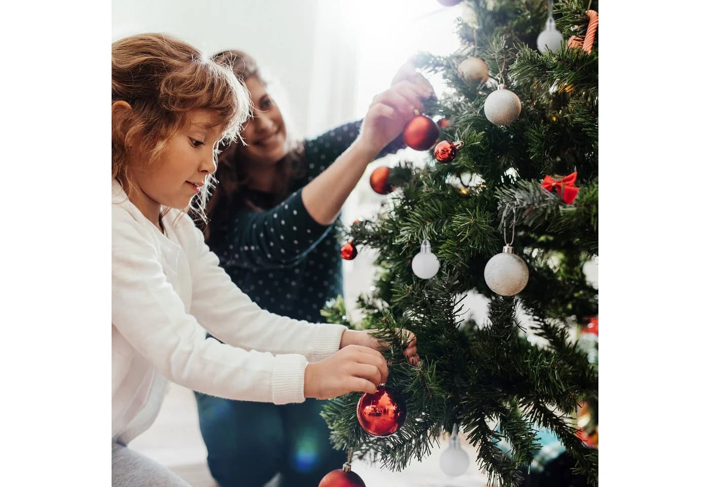 RELAXDAYS Weihnachtsbaumkugeln 96er Set Glitzernd - Bild 3