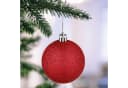 relaxdays Weihnachtsbaumkugeln im 72er Set Rot Kunststoff Bild 1