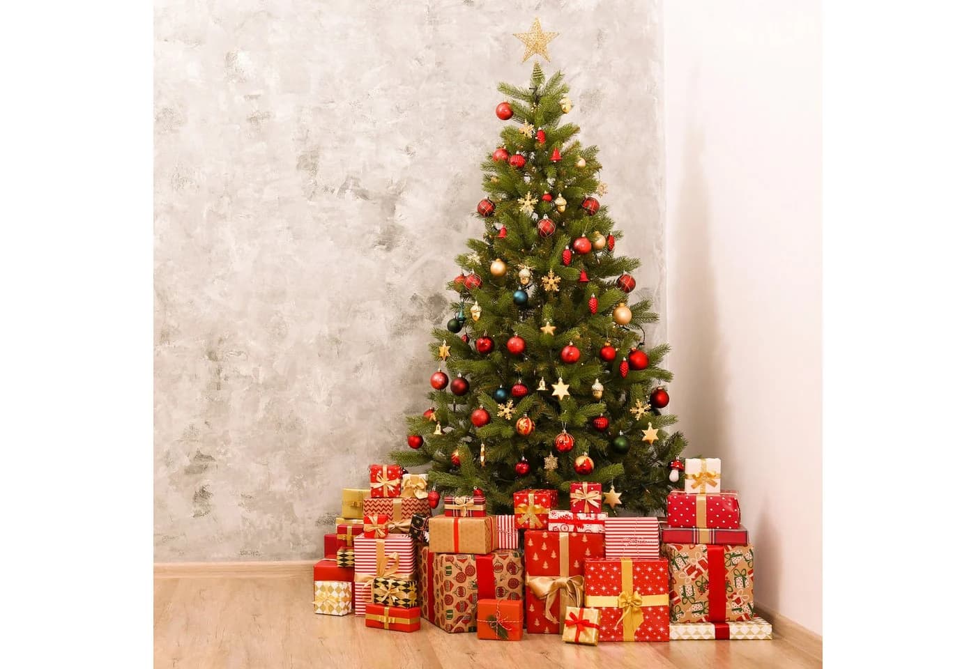 relaxdays Weihnachtsbaumkugeln im 72er Set Rot Kunststoff - Bild 5