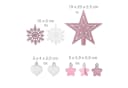 relaxdays Weihnachtsbaumkugel 101er Set Rosa Bild 5