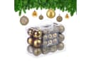 relaxdays Weihnachtsbaumkugel 50er Set Gold/Silber Bild 2