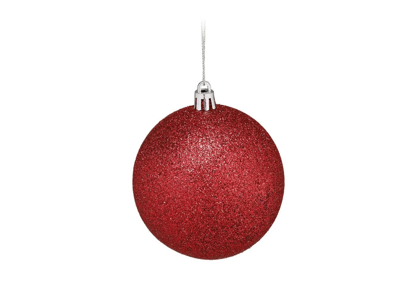 relaxdays Weihnachtsbaumkugel Set 110-tlg. Rot/Silber - Bild 5