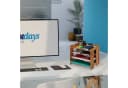 relaxdays Briefablage aus MDF mit 3 Fächern dunkelbraun Bild 1