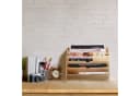 relaxdays Briefablage 6 Fächer hellbraun MDF Bild 1