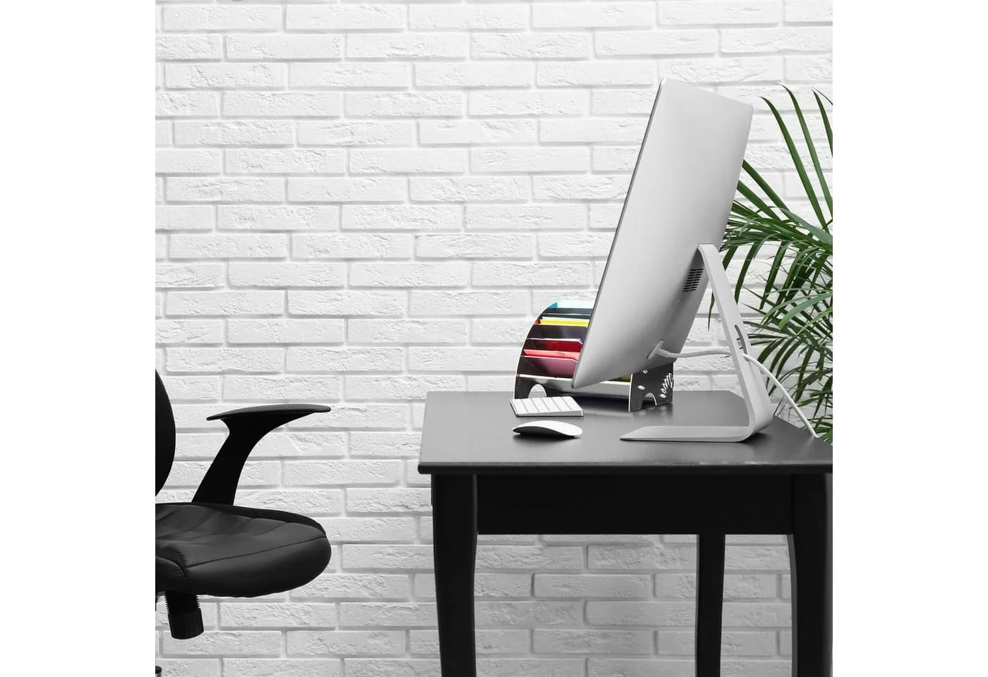 relaxdays Briefablage 6 Fächer Weiß MDF Dokumentenablage - Bild 5