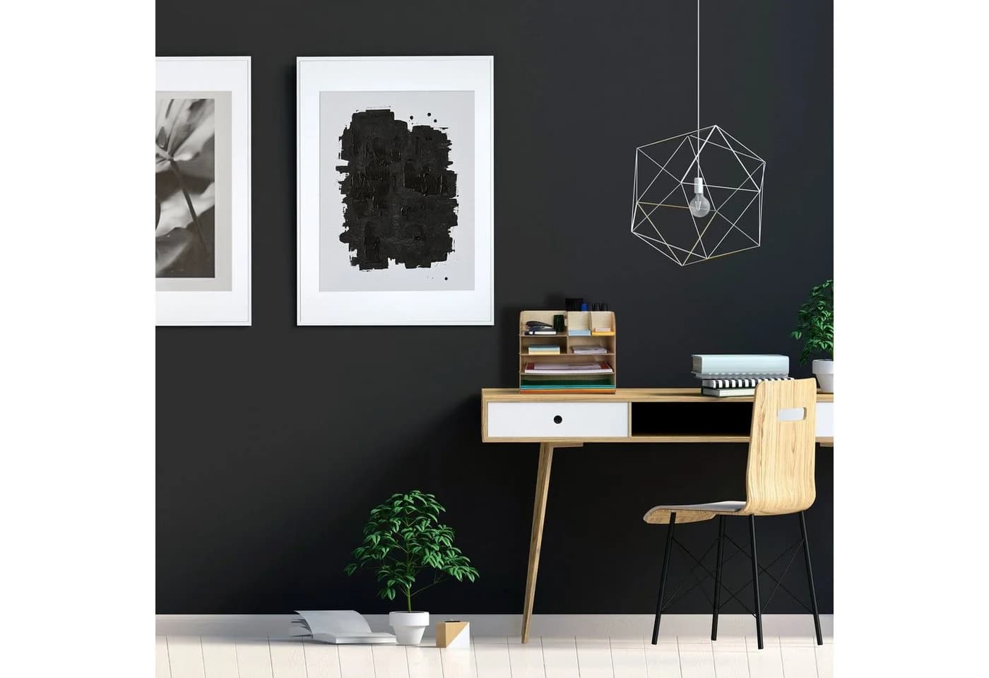 relaxdays Schreibtisch Organizer mit 10 Fächern dunkelbraun - Bild 5