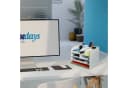 relaxdays Schreibtisch Organizer weiß mit 10 Fächern Bild 1