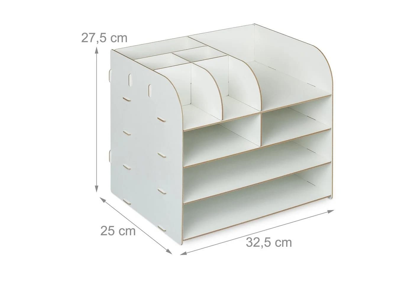 relaxdays Schreibtisch Organizer weiß mit 10 Fächern - Bild 4