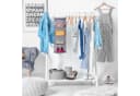 relaxdays Hängeregal Kleiderschrank 4 Fächer Grau Bild 1