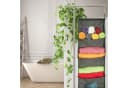 relaxdays Hängeregal Kleiderschrank 4 Fächer Grau Bild 5