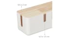 RELAXDAYS Kabelbox mit Holzdeckel, weiß Bild 5