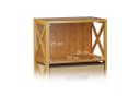 relaxdays Standregal Bambus mit Korb, 3 Ablagen Bild 5