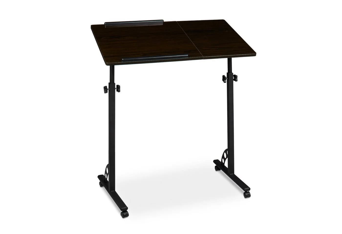 relaxdays Laptoptisch höhenverstellbar Schwarz 80x50 cm mit Rollen - Bild 3