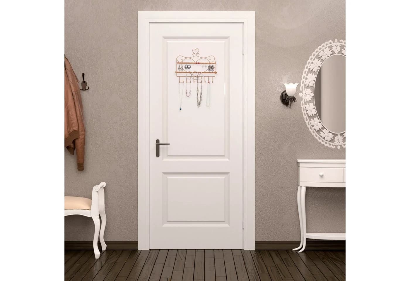 relaxdays Schmuckständer Wand Schmuckhalter Bronze