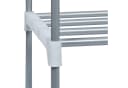 relaxdays Schuhregal Metall Silber 2 Ebenen Stecksystem Bild 5