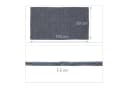 relaxdays Badematte Badteppich Baumwolle Grau Bild 3