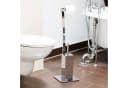 relaxdays WC Garnitur WIMEDO Edelstahl Silber mit Toilettenbürste Bild 1