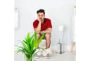 relaxdays WC Garnitur WIMEDO Edelstahl Silber mit Toilettenbürste Bild 5