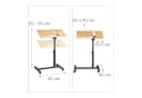 relaxdays Laptoptisch mit verstellbarem Mauspad, gelb Bild 4