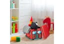 relaxdays Spielzeugtruhe Faltbar mit Stauraum, Fire Truck Bild 1