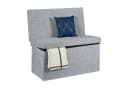 relaxdays Sitzhocker Faltbar mit Lehne L grau Bild 2