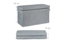 relaxdays Sitzhocker Faltbar mit Lehne L grau Bild 5