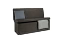 relaxdays Faltbarer Sitzhocker mit Lehne XL, braun Bild 2