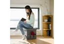 relaxdays Sitzhocker Faltbarer Leinen, grau Bild 1