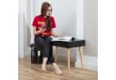 relaxdays Sitzhocker Faltbarer Leinen, grau Bild 3