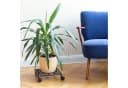 relaxdays Blumentopfuntersetzer Pflanzenroller Gusseisen quadratisch Bild 1