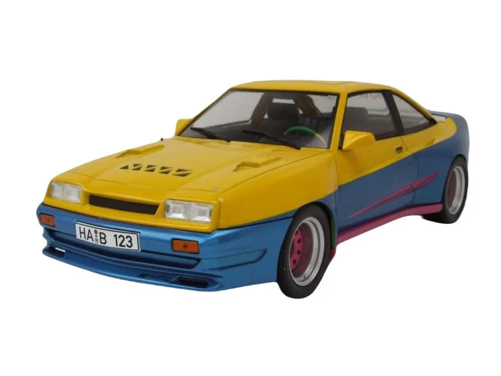 MCG Modellauto Opel Manta B Mattig 1991 Gelb Blau 1:18 - Bild 2