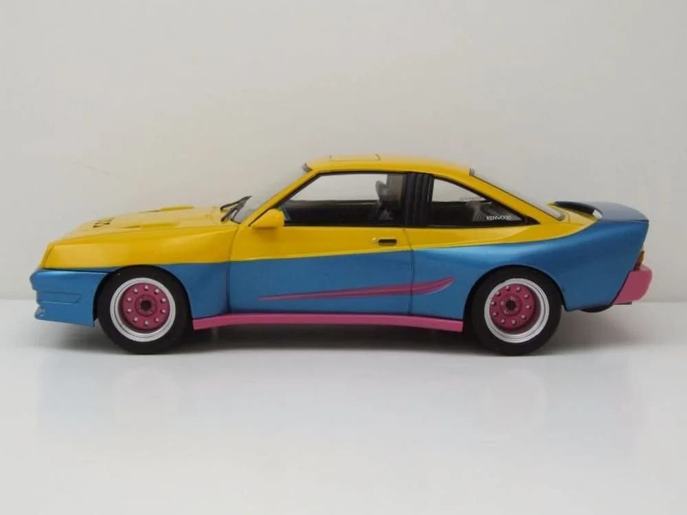 MCG Modellauto Opel Manta B Mattig 1991 Gelb Blau 1:18 - Bild 3