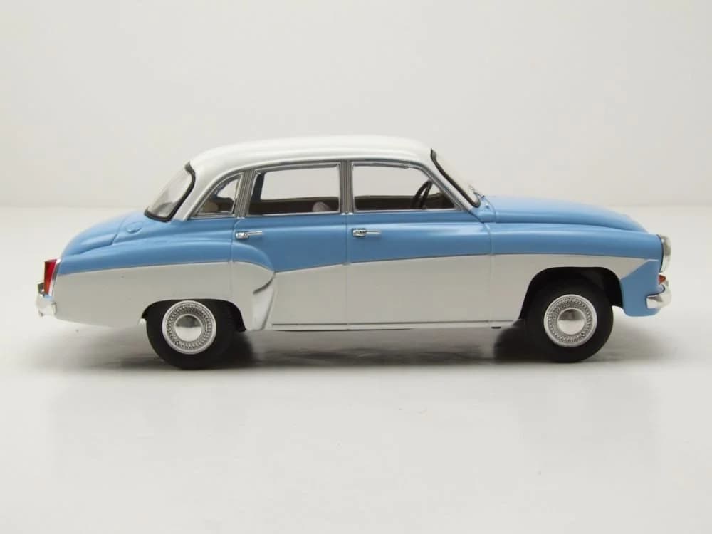 Whitebox Modellauto Wartburg 312 1965 Hellblau-Weiß 1:24 - Bild 4