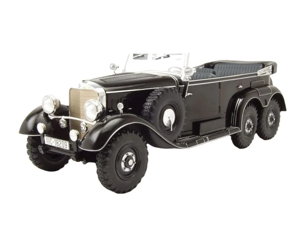 MCG Modellauto Mercedes G4 Cabrio W31 1938 1:18 Schwarz Metall - Bild 2