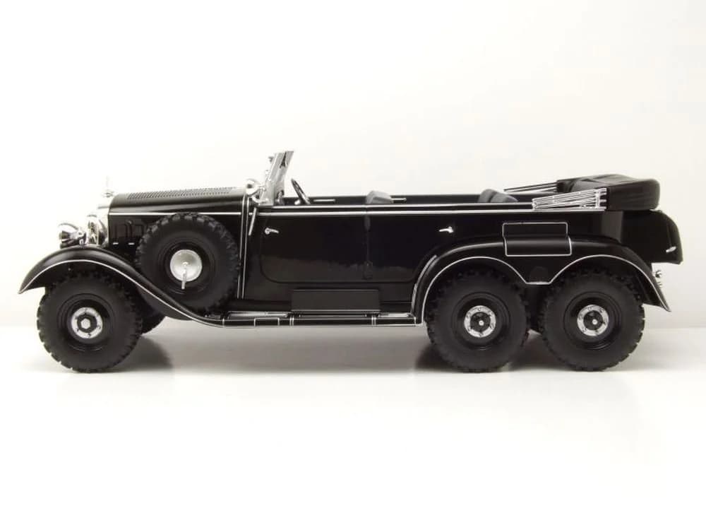 MCG Modellauto Mercedes G4 Cabrio W31 1938 1:18 Schwarz Metall - Bild 3