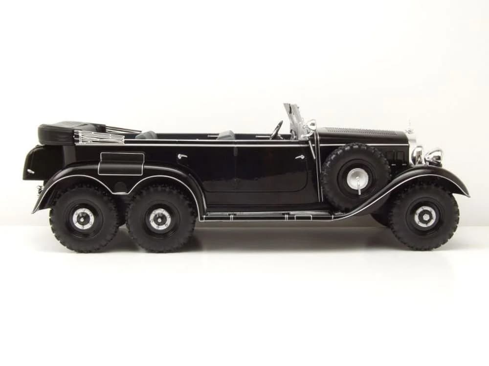 MCG Modellauto Mercedes G4 Cabrio W31 1938 1:18 Schwarz Metall - Bild 4