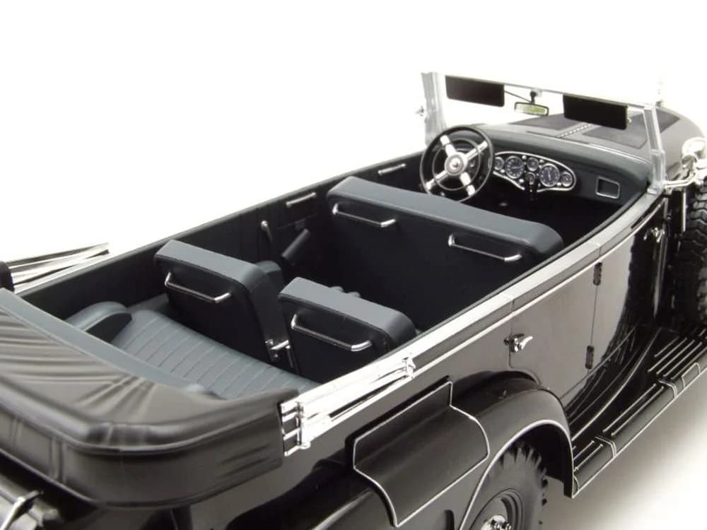 MCG Modellauto Mercedes G4 Cabrio W31 1938 1:18 Schwarz Metall - Bild 5