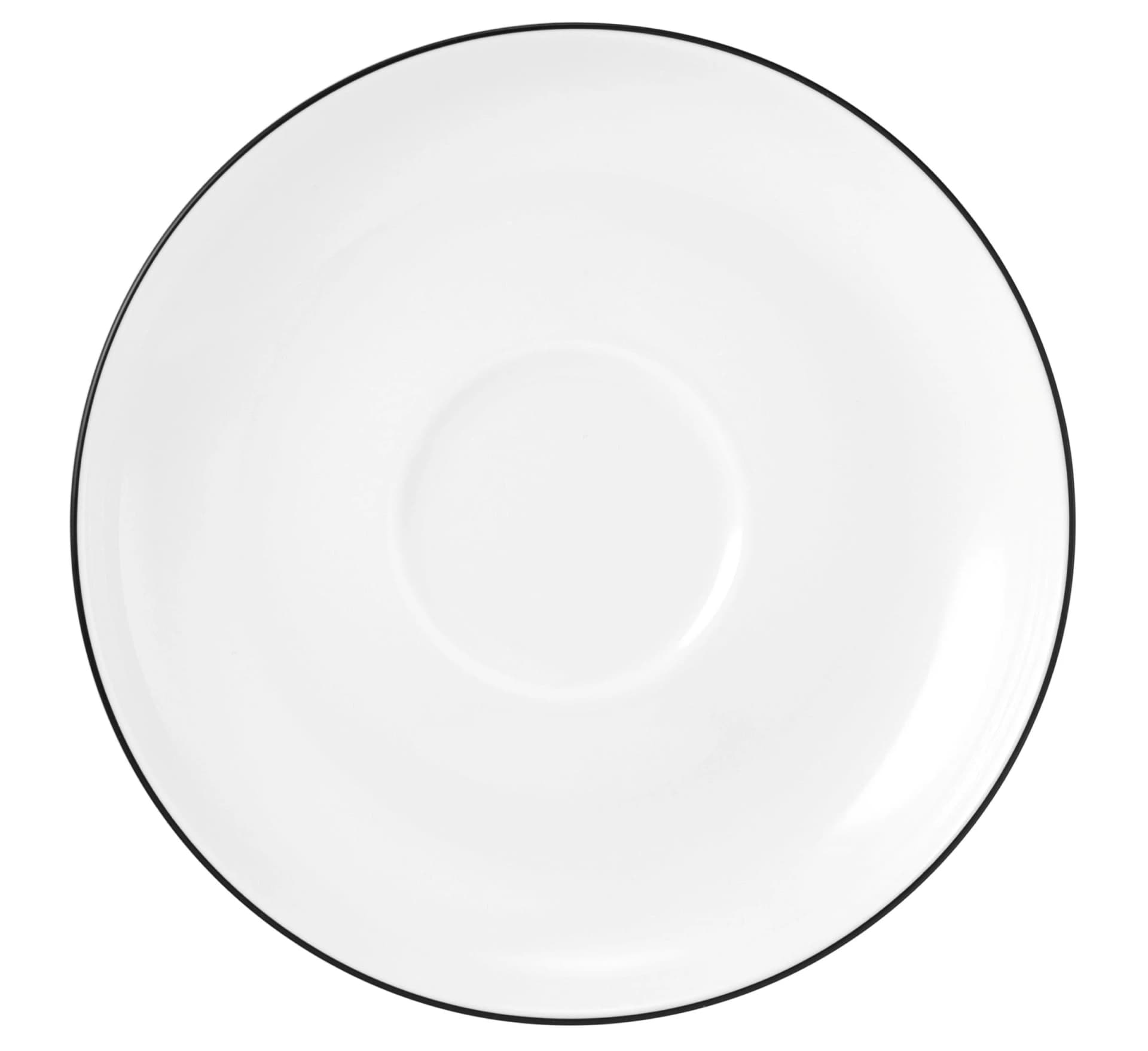Seltmann Weiden Untertasse Lido Black Line Schwarz-Weiß