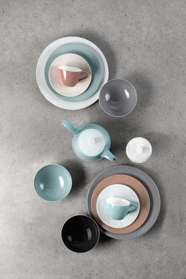 SELTMANN WEIDEN Untertasse Life Fashion Grau Weiß Porzellan