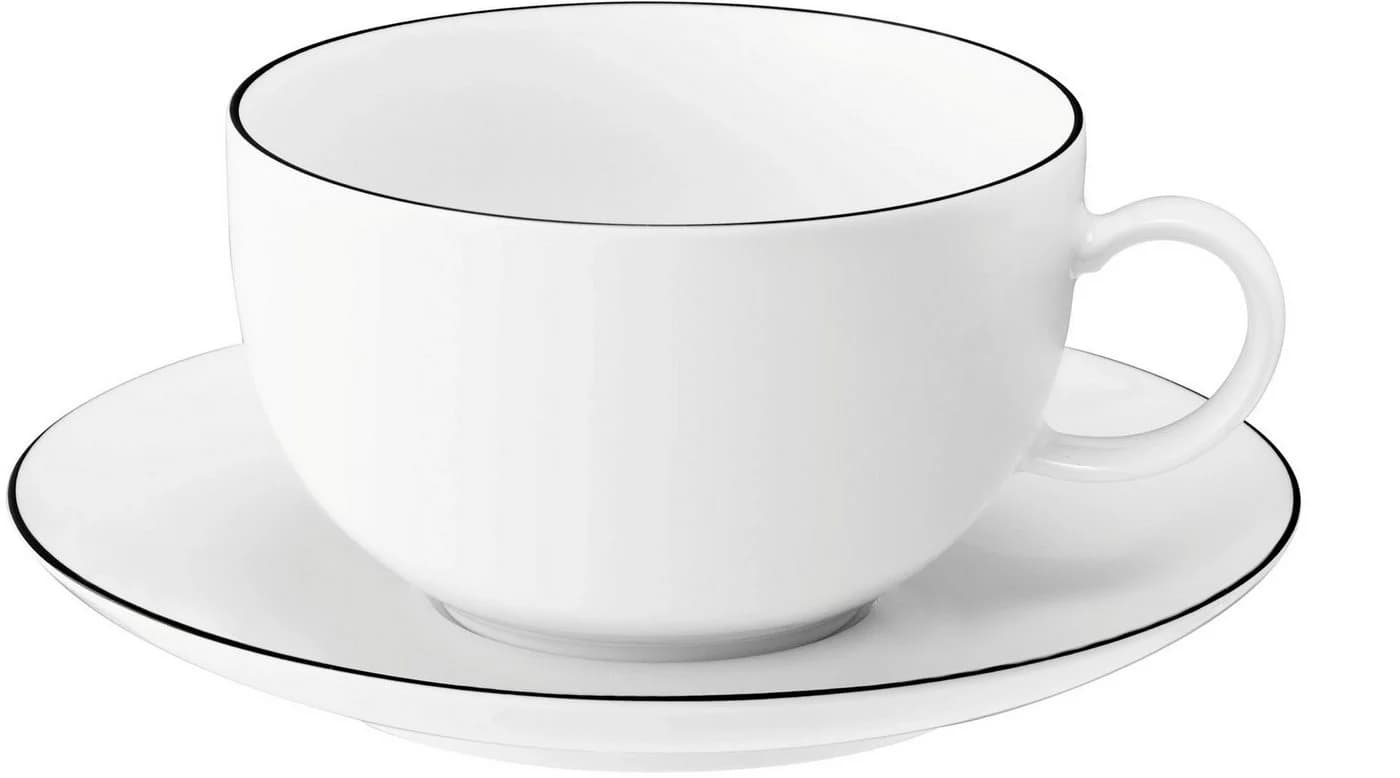 Tasse Lido Black Line Porzellan Seltmann Weiden