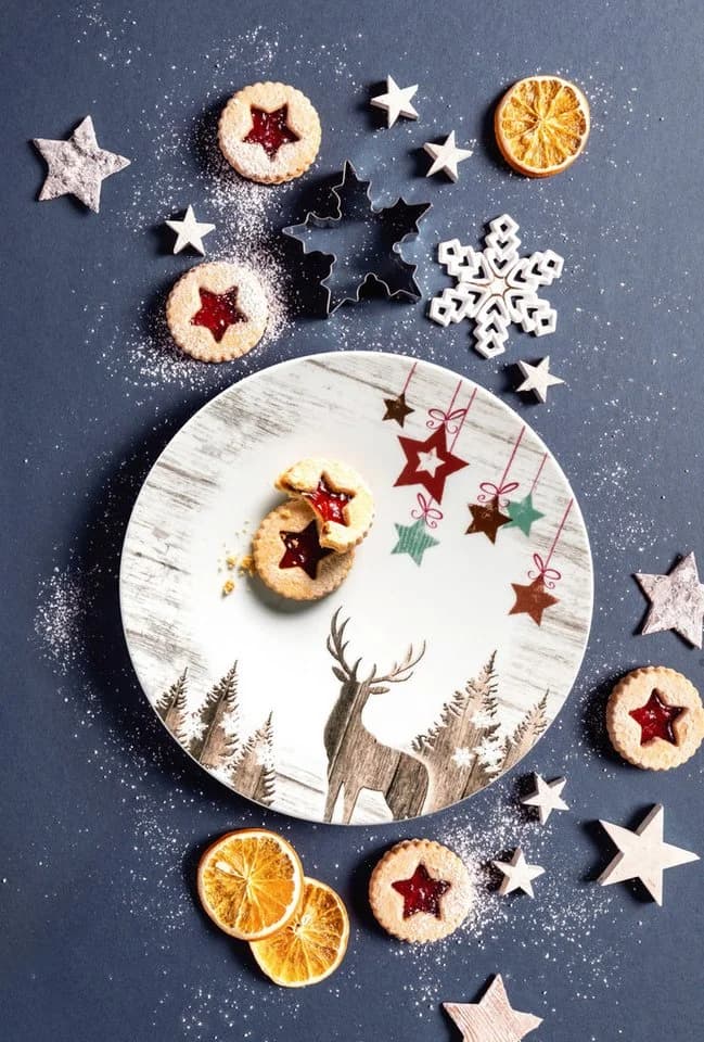 Frühstücksteller Seltmann Weiden Life Christmas Weiß Rot